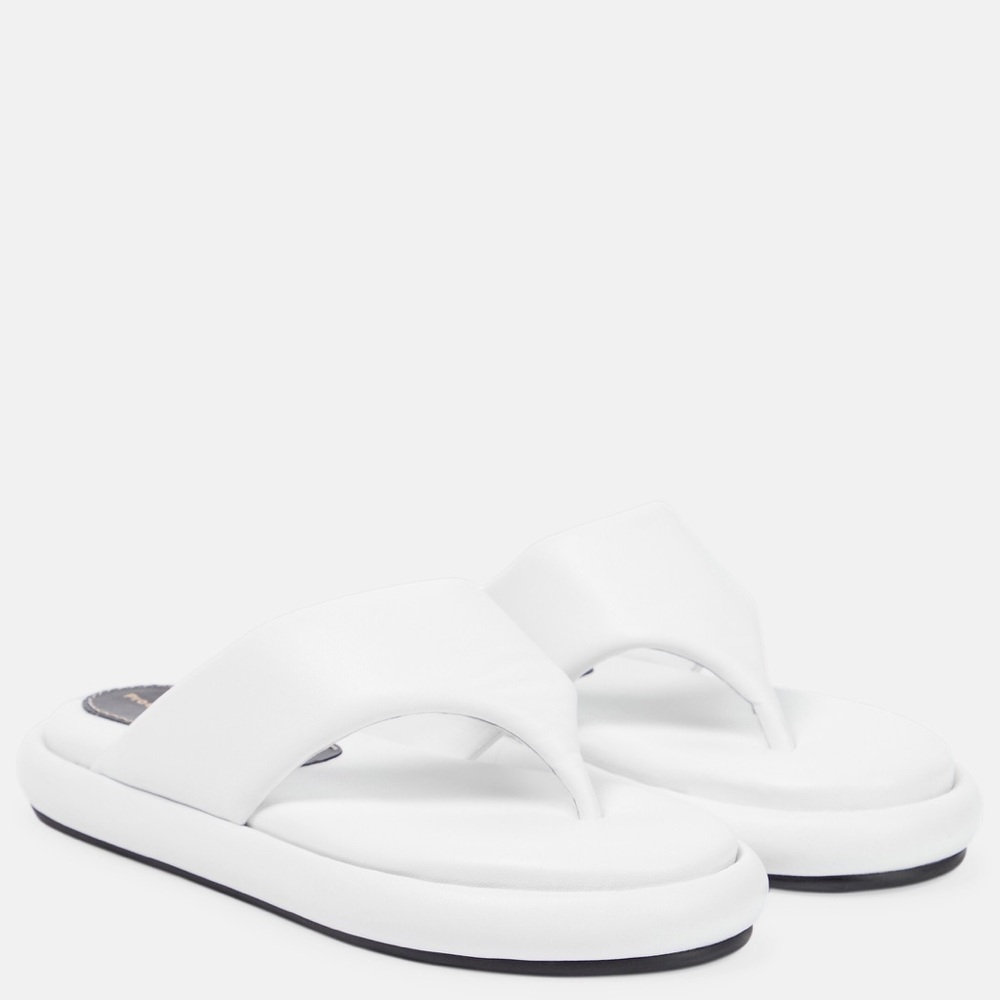 PROENZA SCHOULER PIPE LEATHER SANDALS-size 38